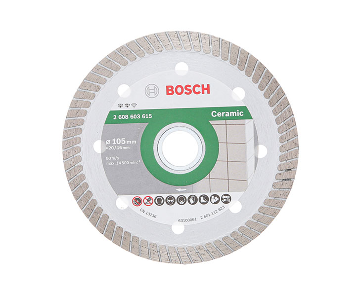 Đĩa cắt kim cương Bosch Turbo 105X16mm Ceramic
