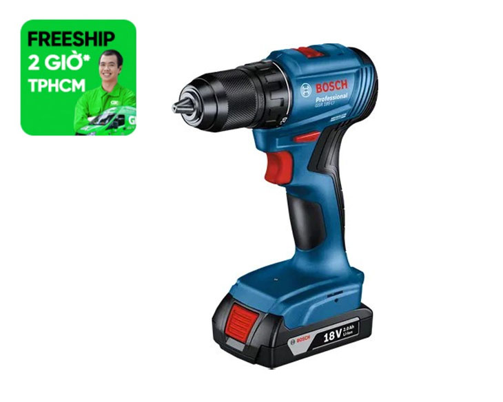 Máy khoan vặn vít pin Bosch GSR 185-LI (1 Pin)