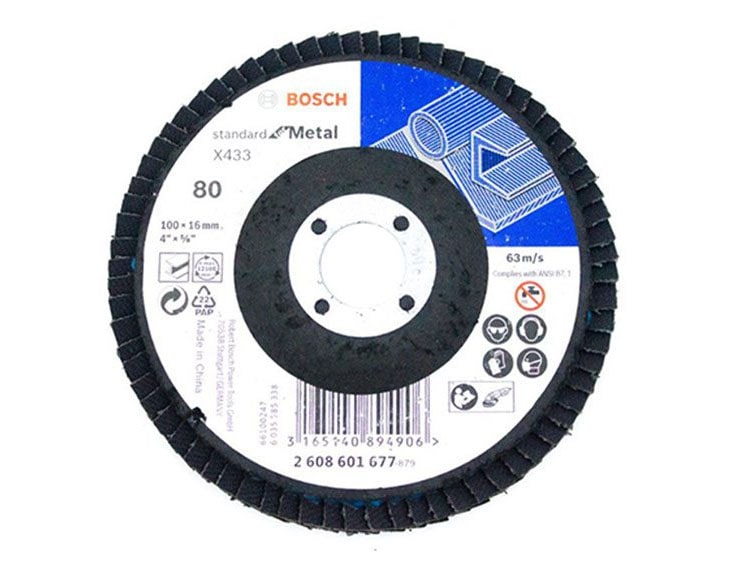 Đĩa nhám xếp Bosch ALOX P80 100MM (2608601677)