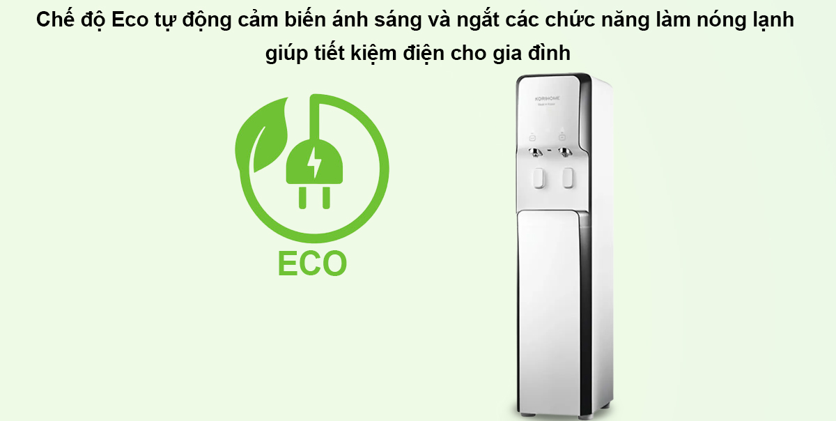 Chế độ Eco máy lọc nước Korihome WPK-928