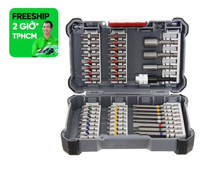 Bộ vặn vít Pick & Click Bosch 44 món
