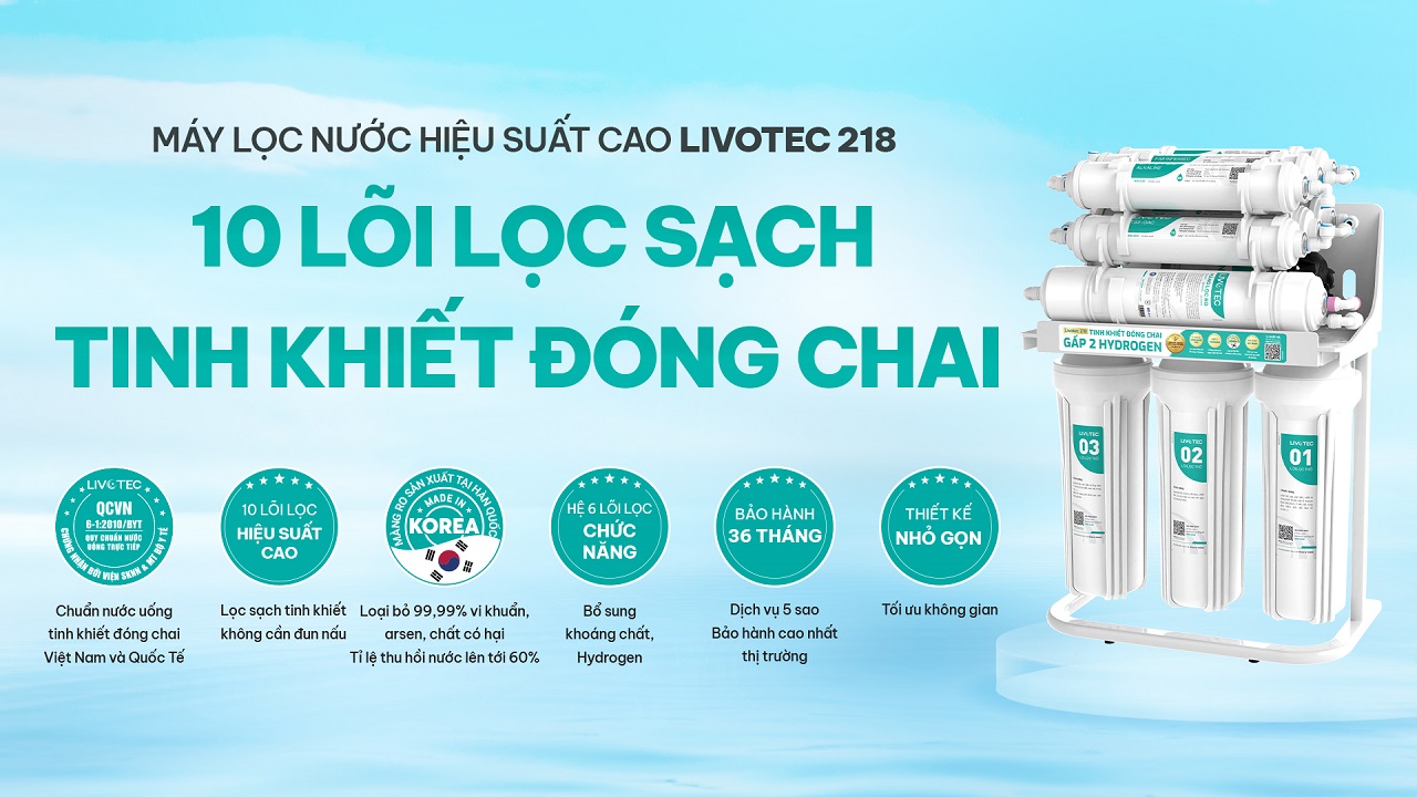 Máy lọc nước Karofi Livotec 218