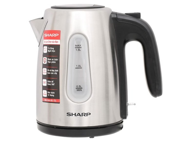 Bình đun siêu tốc Sharp 1.5 lít EKJ-15EVS-ST