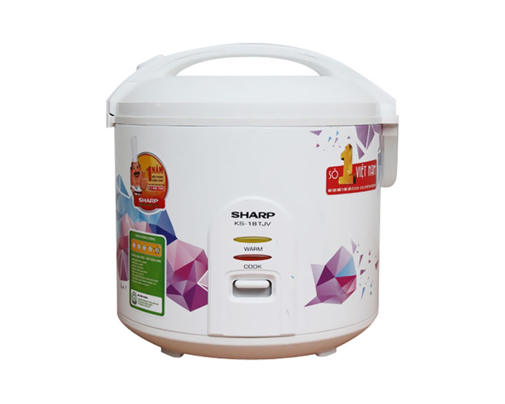 Nồi cơm nắp gài Sharp 1.8 lít KS-18TJV