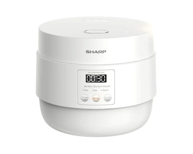 Nồi cơm điện tử Sharp 1 lít KS-COM100DV-WH
