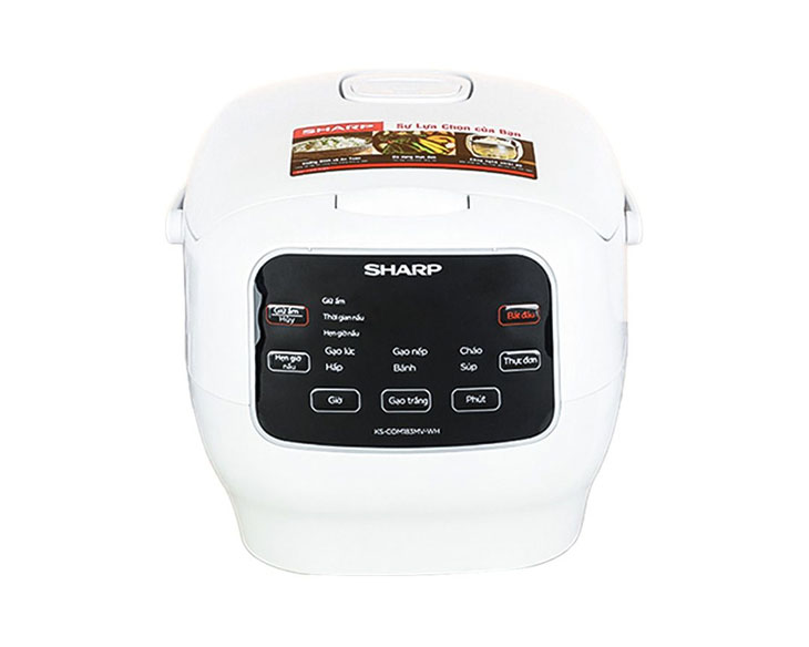 Nồi cơm điện tử Sharp 1.8 lít KS-COM183MV-WH