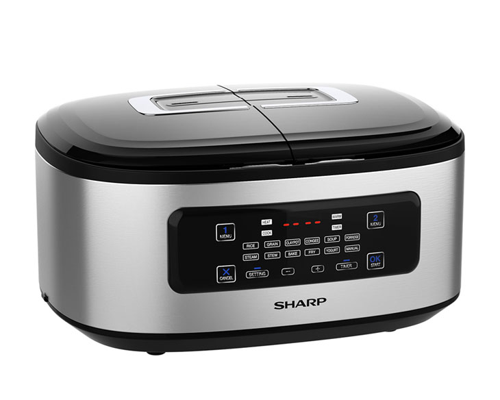 Nồi cơm điện tử 2 ngăn Sharp 1.8 lít KN-TC50VN-SL